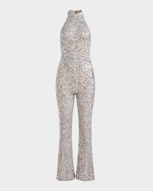 Cataline Sequined Wide-Leg Jumpsuit